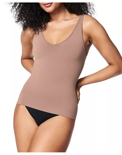 Женский повседневный бесшовный утягивающий топ, коричневый Spanx