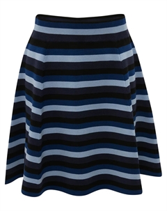 Расклешенная юбка мини в полоску, синий Jw anderson