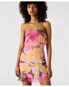 Женское мини-платье без бретелей Bryar с принтом, мультиколор Steve madden