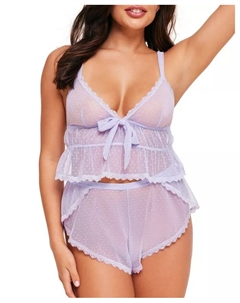 Женский комплект нижнего белья Betty Cami & Shorts, фиолетовый Adore me