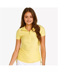 Женский купальный топ Adele с полузастежкой, желтый Calypsa