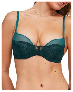 Женский бюстгальтер Cyla Push Up Plunge с эффектом пуш-ап, зеленый Adore me