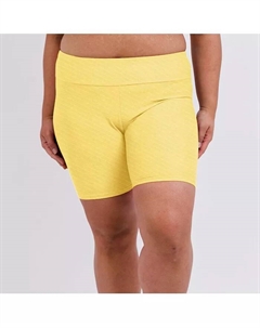 Пляжные шорты миди для полных женщин, желтый Calypsa
