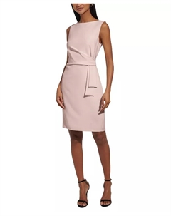 Женское платье-футляр без рукавов длиной до колена, розовый Tommy hilfiger