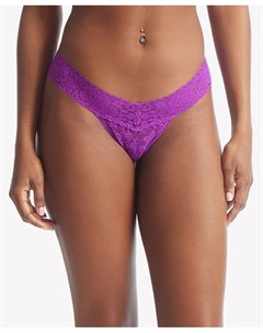 Женские повседневные кружевные стринги с низкой посадкой 771001, фиолетовый Hanky panky