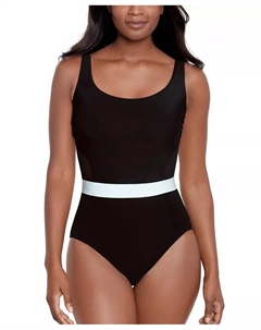 Женский цельный купальник Spectra Somerland с чашками на косточках, черный Miraclesuit