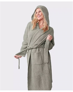 Рельефный халат с капюшоном, серый Sunday citizen