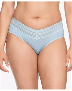 Трусики-хипстеры Warners No Pinching, No Problems Dig-Free Comfort Waist с кружевом и микрофиброй 5609J, белый Warner's