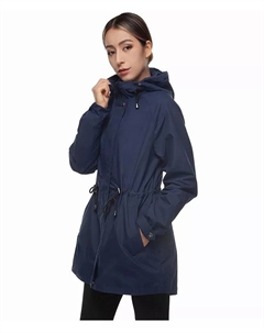 Женский худи-анорак тренч, синий Rokka&rolla