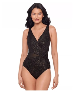 Женский купальник Brillante Circe с эффектом контроля живота, черный Miraclesuit