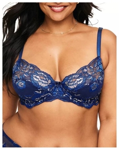 Бюстгальтер без косточек Chelsi для полных женщин, синий Adore me