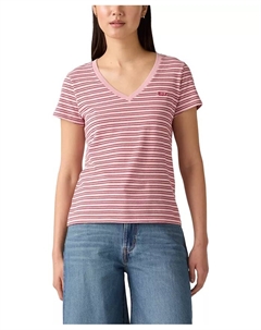 Женская футболка с V-образным вырезом и коротким рукавом Perfect Cotton, розовый Levi's®