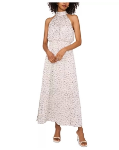 Женское макси-платье с запахом на шее, слоновая кость/кремовый Vince camuto