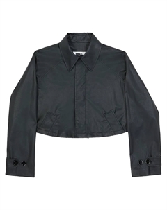 Укороченный тренч, черный Mm6 maison margiela