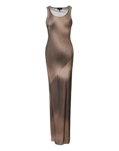 Платье макси с принтом тай-дай, коричневый Rag & bone