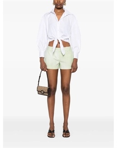 Шорты с отглаженными складками, зеленый Ermanno scervino