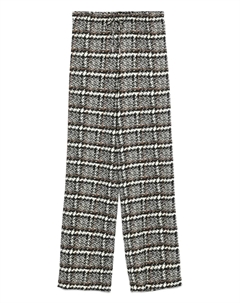 Брюки в клетку, черный Ermanno scervino