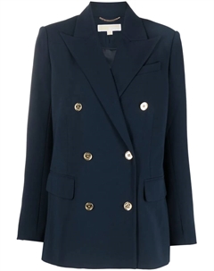 Двубортный блейзер с логотипом, синий Michael michael kors