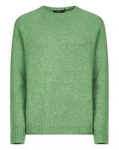 Свитер в рубчик с рукавами реглан, зеленый Weekend max mara