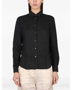 Рубашка с длинными рукавами и застежкой на пуговицы, черный Aspesi