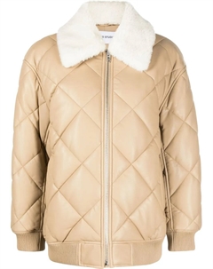 Стеганая куртка из искусственной кожи, нейтральный Stand studio