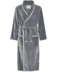 Халат с вышитым логотипом, серый Brunello cucinelli