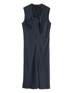 Платье без рукавов с закрученным лифом, синий Theory