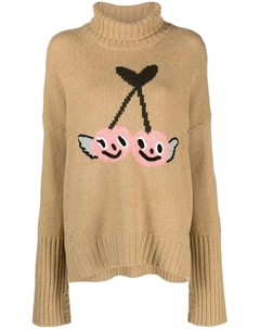 Шерстяной джемпер Alma с принтом, коричневый Zadig&voltaire