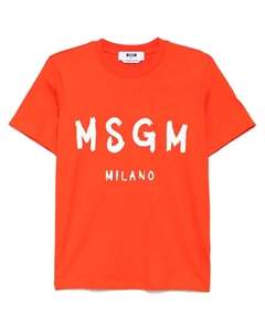 Футболка с логотипом, красный Msgm