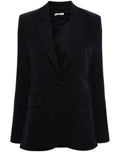 Однобортный блейзер с заостренными лацканами, синий Liu jo