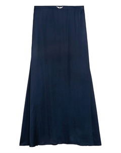 Юбка макси из атласа Jimeno с декоративными крыльями, синий Zadig&voltaire