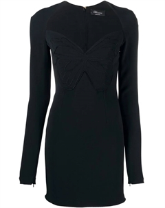 Платье мини с вышивкой, черный Blumarine