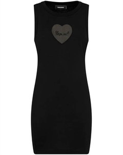 Платье мини с логотипом, черный Dsquared2