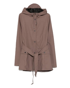Плащ с капюшоном и поясом, коричневый Rains