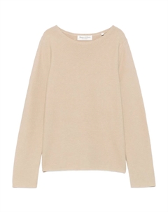 Топ с вырезом-лодочкой и длинными рукавами, нейтральный Marc o'polo