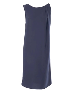 Платье без рукавов с драпировкой, синий Parosh