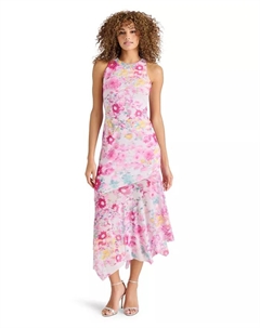 Женское платье миди Lanetta с асимметричным подолом, мультиколор Steve madden