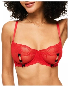Женский бюстгальтер Margeaux без косточек балконет, красный Adore me