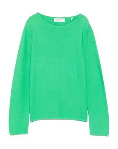 Топ с круглым вырезом в рубчик, зеленый Marc o'polo