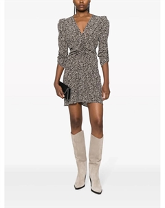 Платье Aliniza с V-образным вырезом, черный Isabel marant