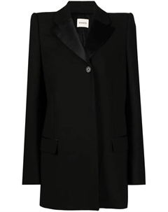 Однобортный блейзер, черный Khaite