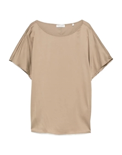 Топ с вырезом-лодочкой и короткими рукавами, нейтральный Marc o'polo