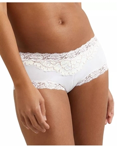 Кружевные трусики-хипстер с фестончатым краем 40823, белый Maidenform