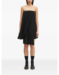 Драпированное платье-бюстье без бретелек, черный Jw anderson