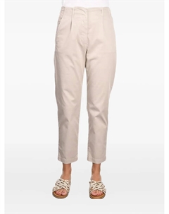 Брюки со складками, белый Gran sasso