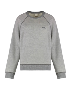 Толстовка с круглым вырезом в рубчик, серый Chloe
