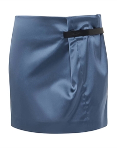 Атласная юбка мини, синий Jw anderson