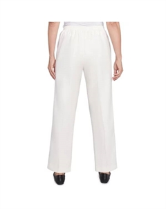 Женские мягкие укороченные брюки из микрофибры с эффектом хизера, цвет winter white Alfred dunner