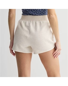 Детские флисовые шорты с резинкой на талии, цвет oatmeal heather So