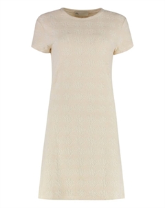 Платье с геометричным узором, нейтральный Tory burch